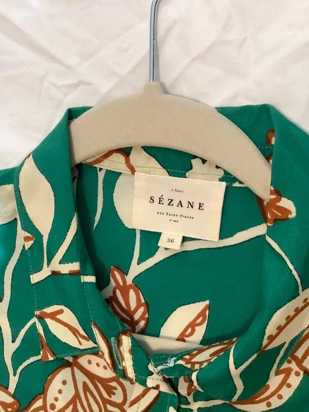 Sezane Pierro Gemini Shirt, Size 36, US 4 - Picture 4 of 7